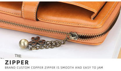 New Women’s PU Leather Wallet — Fashion Long Zipper Purse, Top Quality Brand Card Holder, Classic Female Wallet