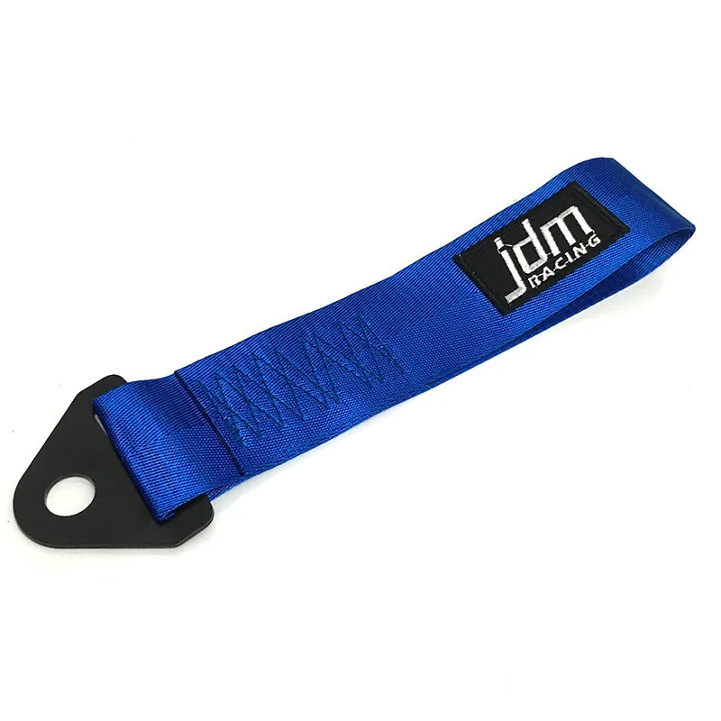 High-Strength Nylon Car Tow Strap - Universal JDM Racing Front & Rear Bumper Towing Accessory