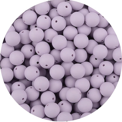 LOFCA Silicone Teething Beads - 20pcs 15mm Round Baby Chew Beads for DIY Teether Toys Infant Accessories