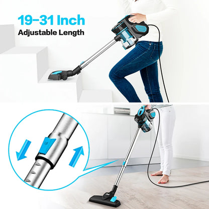 INSE I5 Corded Vacuum Cleaner – 18Kpa Suction, 600W Motor, Stick & Handheld for Home, Pet Hair, and Hard Floors
