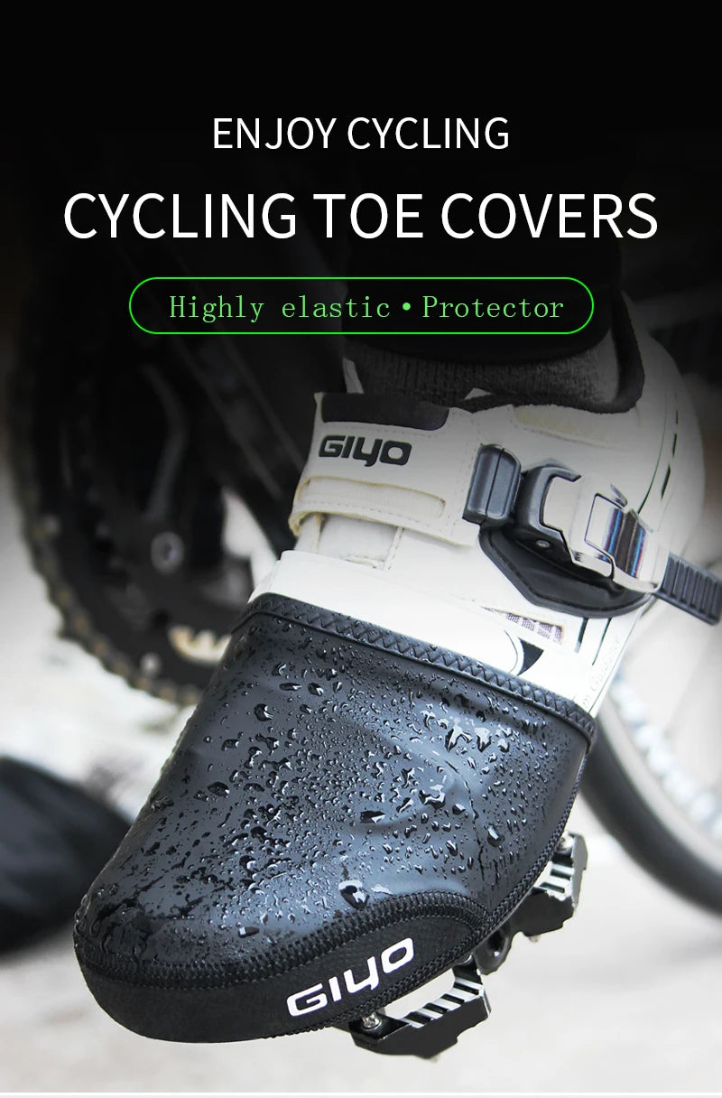 GIYO Winter Bicycle Toe Covers – Rainproof & Windproof Bike Shoe Covers for MTB & Road Cycling, Men & Women Booties