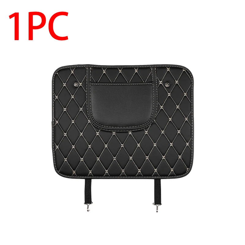 PU Leather Car Seat Back Protector – Anti-Kick Pad for Kids, Child Kick & Dirt Protection, Auto Accessories