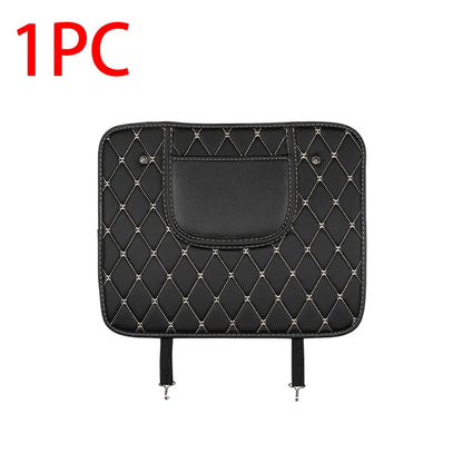 PU Leather Car Seat Back Protector – Anti-Kick Pad for Kids, Child Kick & Dirt Protection, Auto Accessories