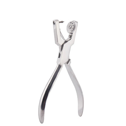Dentistry Dam Hole Puncher Set – Pliers & Orthodontic Tools with Leather Bag for Dentists