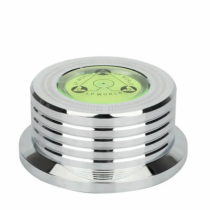 60Hz LP Record Stabilizer — Universal Aluminum Turntable Clamp with Level Alloy Weight