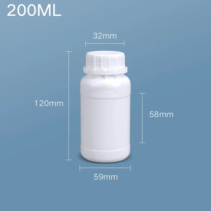 Empty Fluorinated Plastic Bottle with Tamper-Evident Cap — Leakproof Refillable Liquid Container 50ml-1000ml