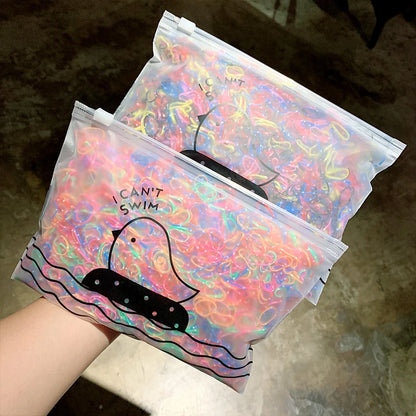 1000pcs Colorful Disposable Rubber Hair Bands for Girls – Small Ponytail Scrunchies, Fashion Hair Accessories Pack