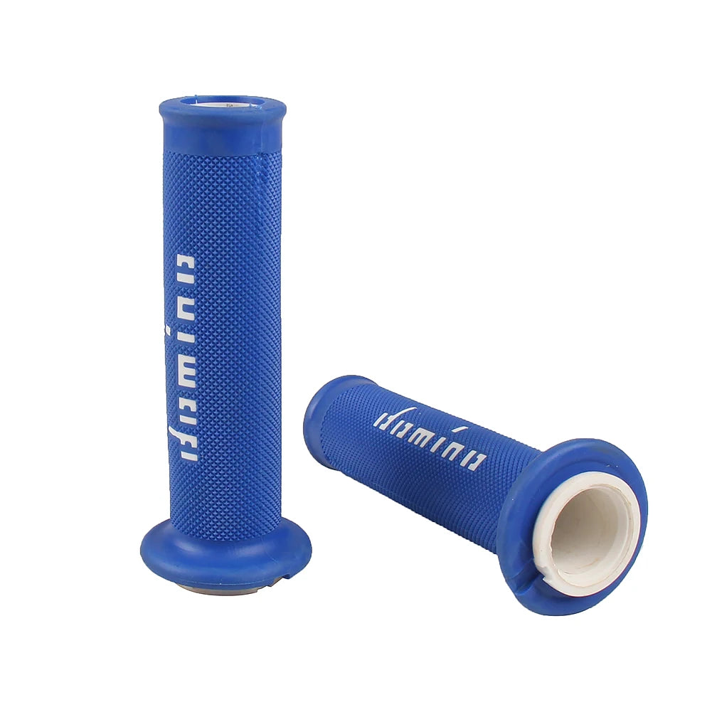 7/8" (22/24mm) Gel Rubber Domino Motorcycle Handlebar Grips — Universal for KTM Yamaha Pit Bike Motocross (9 Colors)