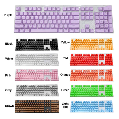 104PCS Universal Mechanical Keyboard Keycaps – Ergonomic Blank Replacement for Cherry MX Backlit Keyboards
