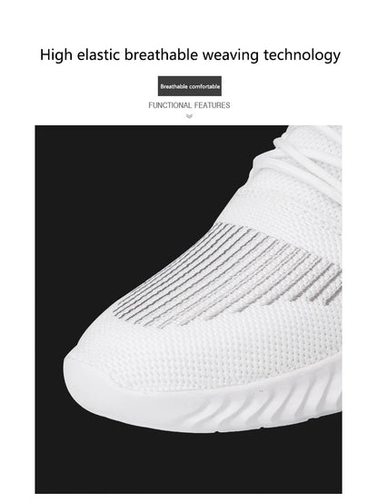 Men's White Sneakers – Casual Walking & Running Shoes, Plus Size 49, Tennis Masculino