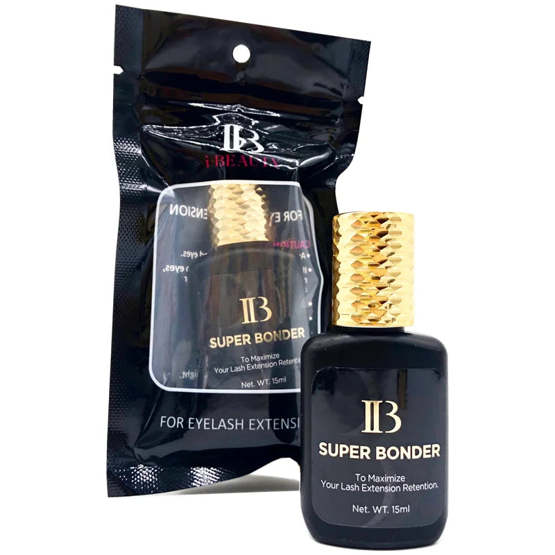 IB Super Bonder 15ml Clear Glue — Original Eyelash Extension Adhesive & Fixing Agent for False Lashes Makeup Tools