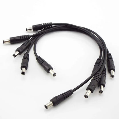 12V 3A DC Male-to-Male Power Cable - 5.5×2.1mm CCTV Adapter Extension Cord 0.5M/1M/2M