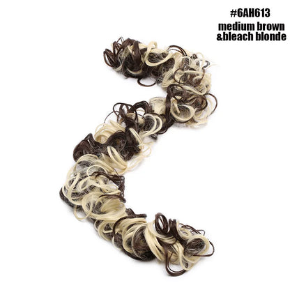 BENEHAIR Messy Hair Bun – Synthetic Chignon Hairpiece Scrunchy for Women Updo Styling