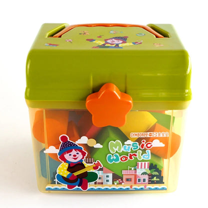 Cute Cartoon Kids Storage Box - Double Layer Portable Plastic Organizer for Toys, Crayons, Snacks & Building Blocks