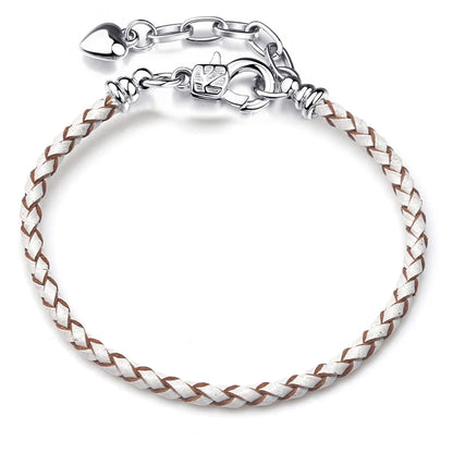 BAOPON 9-Color Leather Charm Bracelet - DIY Chain Jewelry Gift for Women & Girls