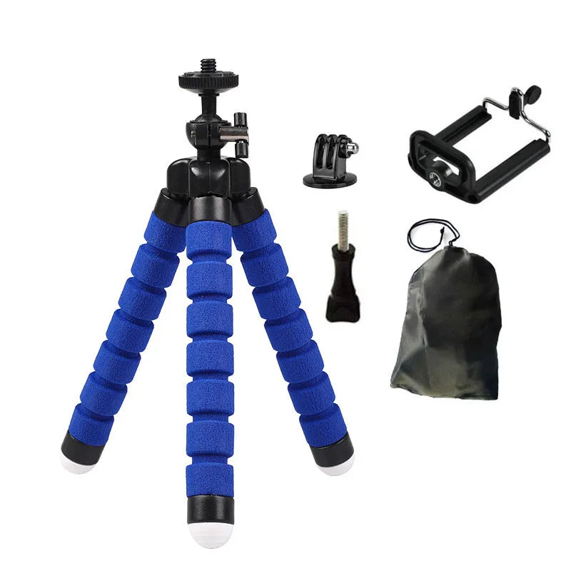Flexible Mini Octopus Tripod for GoPro Hero 12/11/10/9/8/7 Black MAX & Action Cameras Accessories