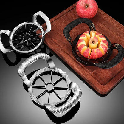 Versatile 8-in-1 Stainless Steel Kitchen Tool: Apple Corer, Slicer, Fruit Splitter, Pear Divider, Cutting Knife, Vegetable Chopper, and More!
