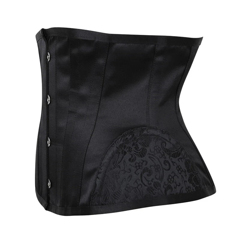 Gothic Steampunk Style: Short Torso Corset Top - Hourglass Curve Shaper with Modeling Strap, Slimming Waist Trainer for a Unique Look