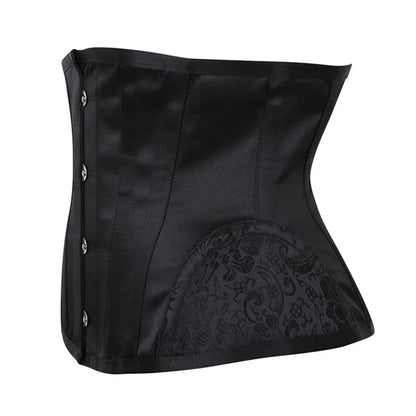 Gothic Steampunk Style: Short Torso Corset Top - Hourglass Curve Shaper with Modeling Strap, Slimming Waist Trainer for a Unique Look