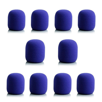 10pcs Thick Microphone Foam Covers - Professional Windscreen Sponge Caps for Studio Mic Protection