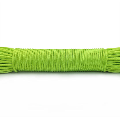 100FT 3mm Paracord Rope – Heavy Duty Parachute Cord for Hiking, Camping, Survival & DIY Bracelets