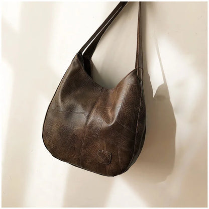 Yogodlns Vintage Women's Handbag - Designer Luxury Shoulder Tote, Fashion Brand Top-Handle Bag