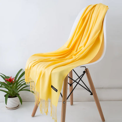 Women's Pashmina Scarf — Cashmere Feel Shawl & Wrap for Evening Dresses, Travel, Office, Winter, and Weddings