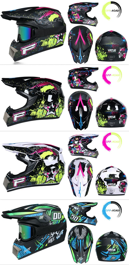 Children's Off-Road Motorcycle Helmet - Bike Downhill AM DH Cross & Motocross Capacete Casco for Kids