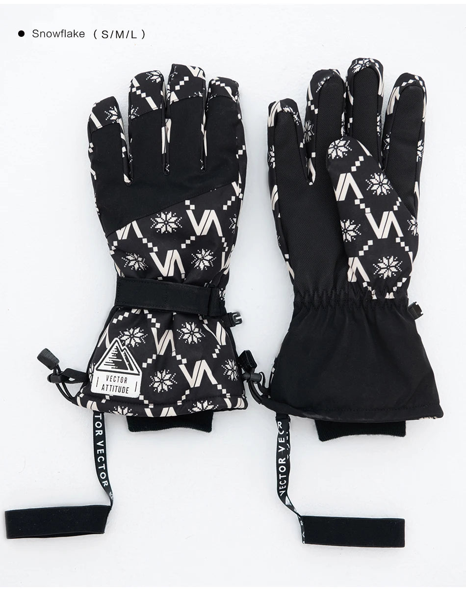 2-in-1 Extra Thick Ski Gloves – Waterproof, Windproof Winter Mittens for Men & Women