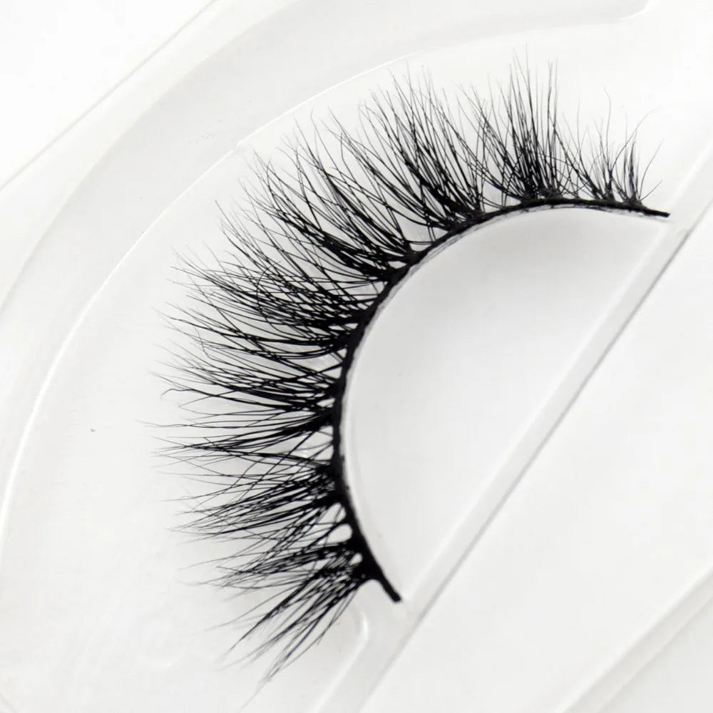 Visofree 3D Mink Eyelashes – Thick Handmade Full Strip Cruelty-Free False Lashes for Makeup M56