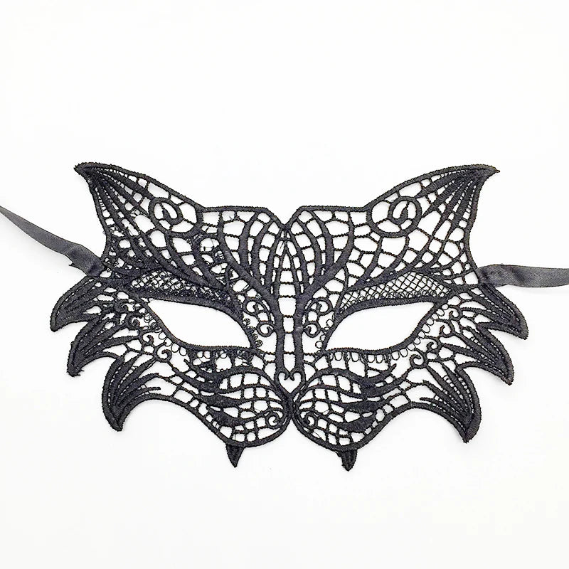 Sexy Lace Eye Mask for Women — Venetian Masquerade, Halloween & Carnival Half-Face Cosplay Party Mask