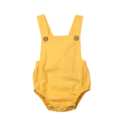 Newborn Baby Sleeveless Romper - Casual Summer One-Piece Jumpsuit for Boys & Girls