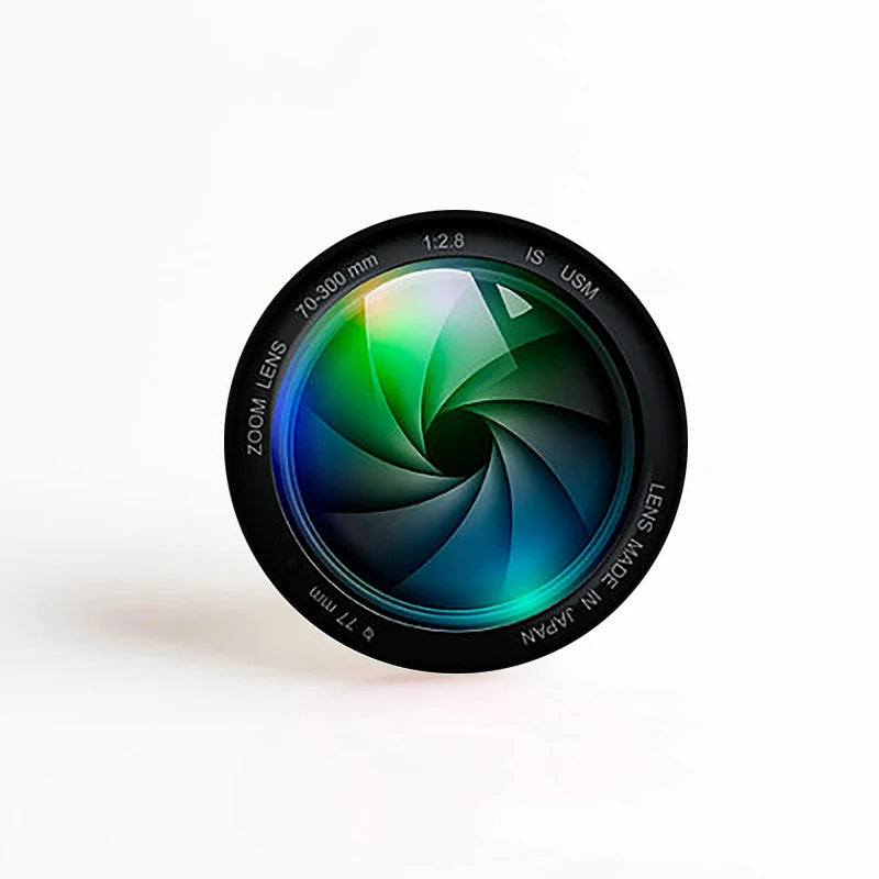 5Pcs 25mm Camera Lens Photo Print Glass Cabochon DIY Jewelry Pendant Supplies Handmade Cameo Accessories Set