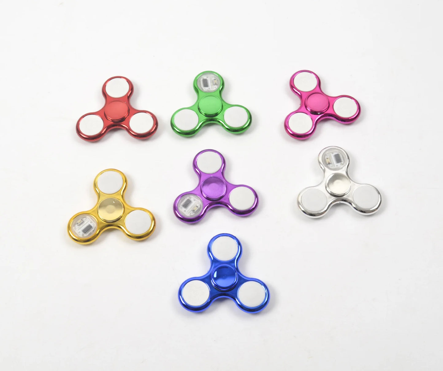 Creative LED Light Luminous Fidget Spinner: 6 Colors Glow in the Dark Hand Spinner - Stress Relief Toy for Kids