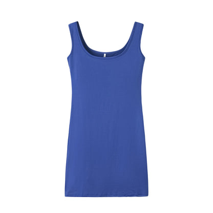 Women's Summer Solid Color Strap Dress - Casual Sleeveless Everyday Fashion Mini Dress