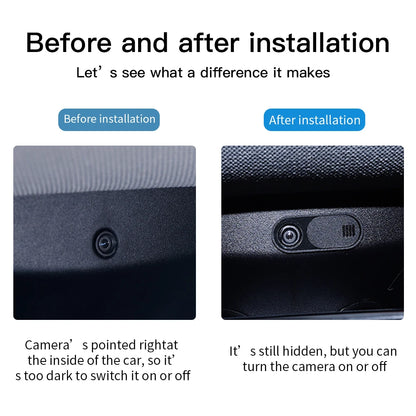 Tesla Model 3/Y Highland Camera Cover – Ultra-Thin Webcam Privacy Sticker for Interior Monitor Protection Car Accessories