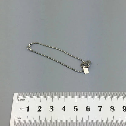 1/6 Scale Cross & Dog Tag Necklace – Soldier Clothes Accessory for 12-Inch Action Figures