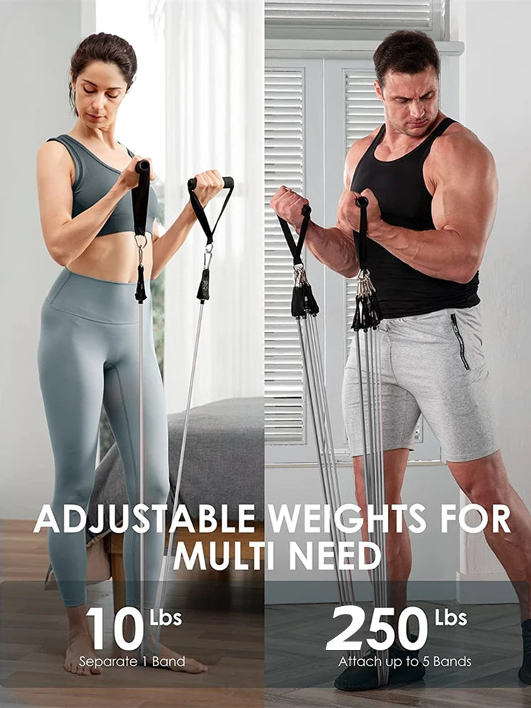 300lb Booty Resistance Band Set – Elastic Workout Harness for Home, Gym, Training & Dumbbell Exercises