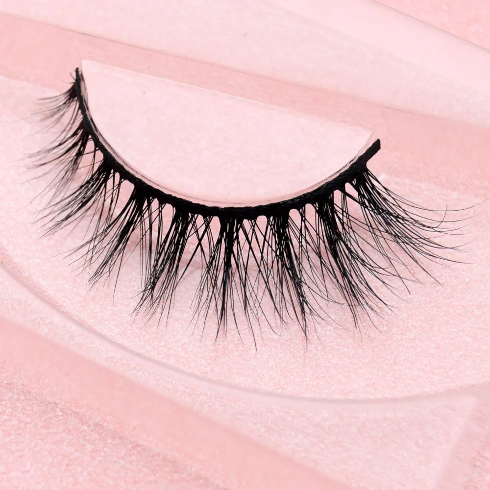 Visofree 3D Mink Eyelashes – Thick Handmade Full Strip Cruelty-Free False Lashes for Makeup M56