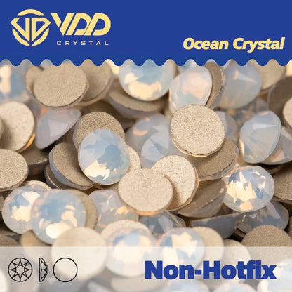 VDD Non Hot Fix Crystal Nail Art Rhinestones - 2088 Flower Flatback Gems for DIY Nail Decorations