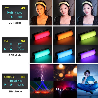 Ulanzi i-Light VL119 RGB LED Light Wand – 2500–9000K Magnetic Tube Light for Photography, Video & Vlog, Handheld Portable Lighting Stick