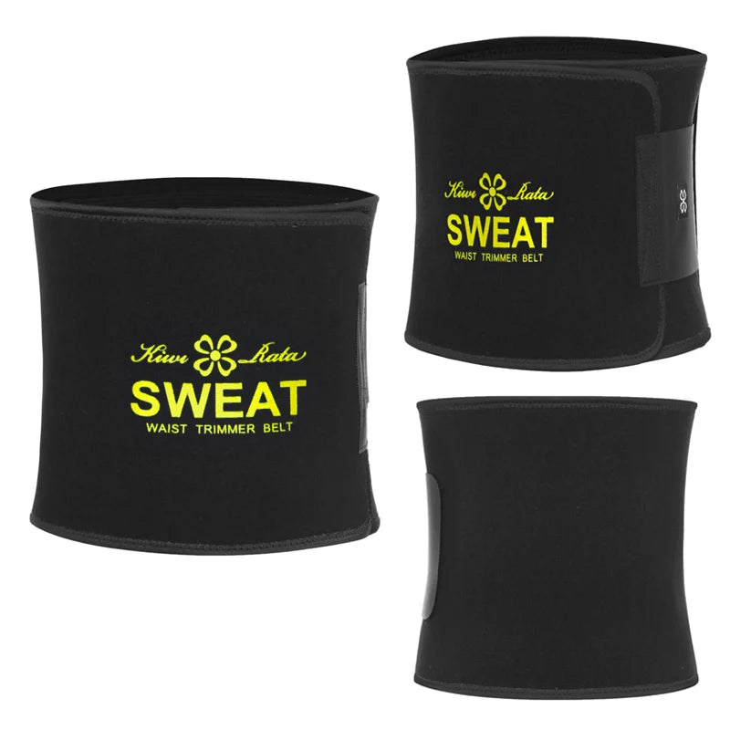Men’s Waist Trimmer Belt — Neoprene Tummy Control Body Shaper with Sweat Wrap & Lumbar Support