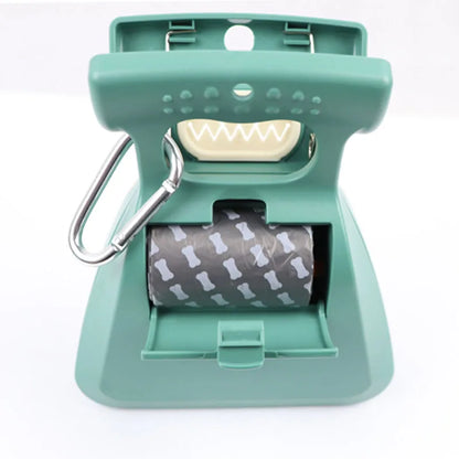 Foldable Dog Pet Travel Pooper Scooper with Decomposable Bags - Clean Pick-Up Excreta Cleaner for On-the-Go Use