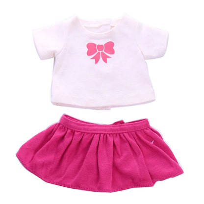 18-Inch American Doll Clothes Set — 43CM Reborn Baby Doll Outfit for Nenuco, Our Generation Dolls, DIY Toys Gift for Girls