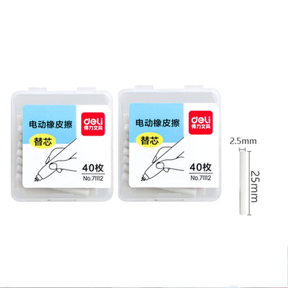 Deli Electric Eraser with Refills – 2.5/5mm Kawaii Kneaded Erasers for Pencils, Office, School & Art Supplies