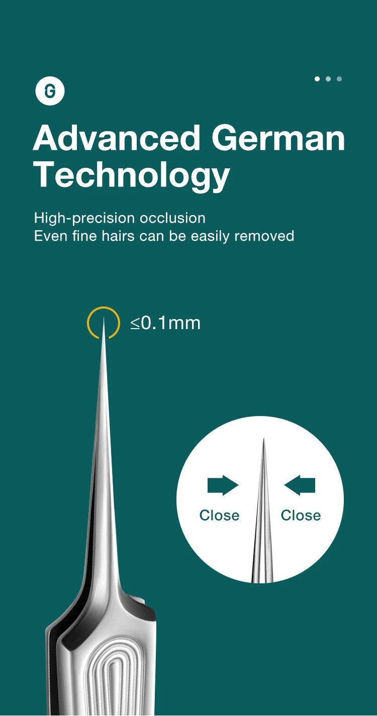 MR.GREEN Ingrown Hair Tweezers – Pointed Nose Tweezers for Eyebrows, Splinters, Blackhead & Acne Removal