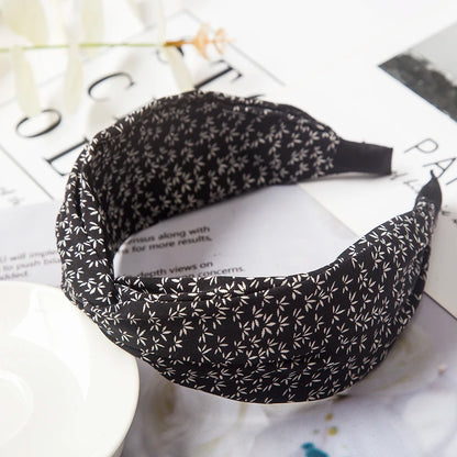 Fashion Leopard Print Headband — Wide Cross Elastic Bow Hairband for Women & Girls Hair Accessories