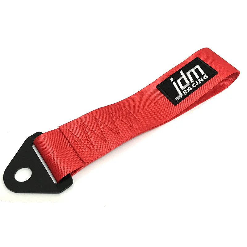 High-Strength Nylon Car Tow Strap - Universal JDM Racing Front & Rear Bumper Towing Accessory