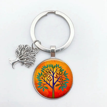 Tree of Life Keychain – Vintage Handmade Fashion Key Ring Jewelry Gift for Men & Women Party & Everyday Use Accessories