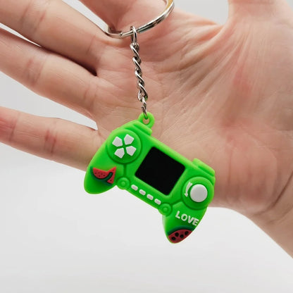 Game Controller Keychain - Cute PVC Simulation Gamepad Joystick Bag & Car Charm